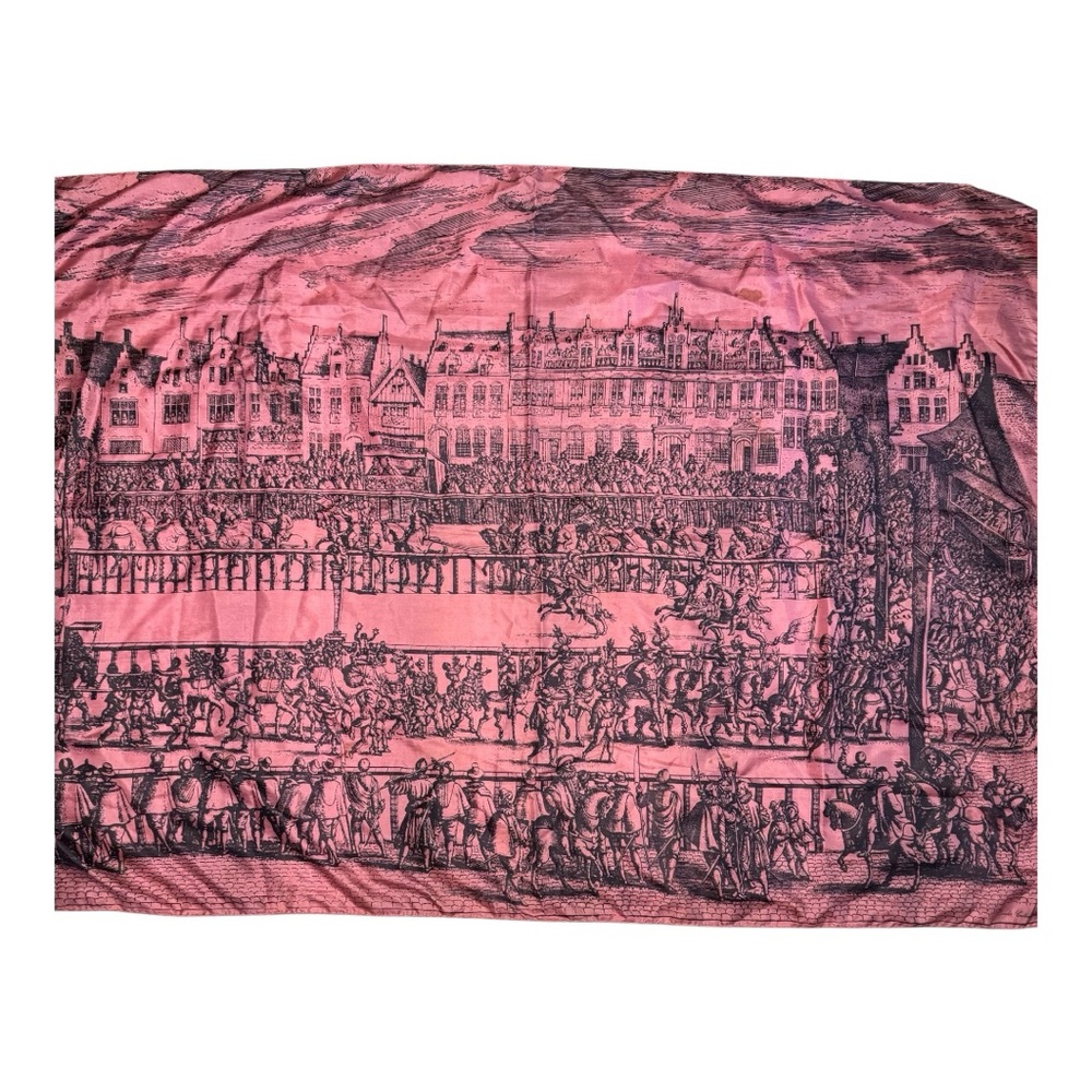 Rare Brooke Cadwallader Renaissance Silk Scarf